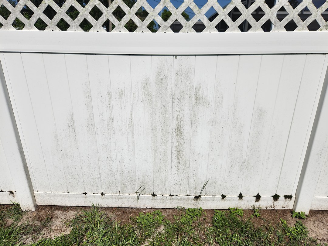 This dirty fence did not compliment my landscaped yard in Orlando.